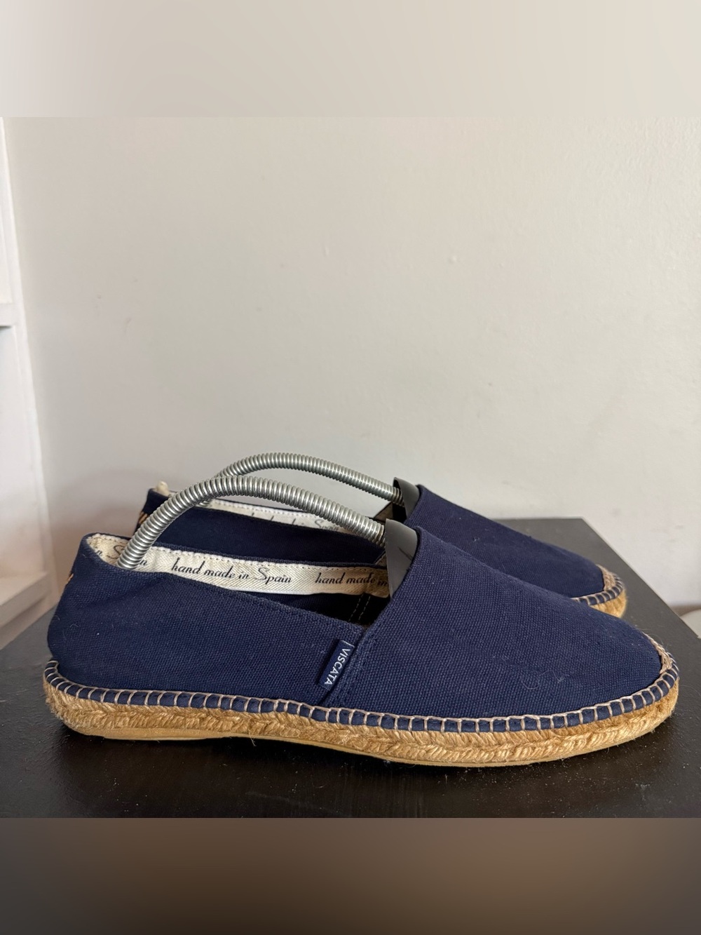 Viscata Mens Size 10 Shoes Navy Blue Espadrilles Slip On Casual Shoes
